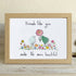 Friends Like You Make Life More Beautiful Sea Glass Framed Art - Oak - 6" X 8" - image 6