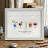 Happy Hour Colourful Sea Glass Framed Art Gift For Cocktail Lover - White - 6" X 8" - image 10