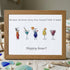 Happy Hour Cocktail Sea Glass Framed Art - Walnut Brown - 6" X 8" - image 8