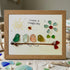 "Have a Happy Day" Birds & Sunny Sea Glass Framed Art - Walnut Brown - 6" X 8" - image 11