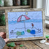 A Beach Day Joy Of Companionship Sea Glass Framed Art - Retro White - 6" X 8" - image 13