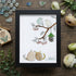 Cats Snuggling Under The Birdhouse Sea Glass Framed Art - Black - 8" X 6" - image 9