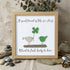 Four-leaf Clover Friendship Sea Glass Framed Art - Oak - 8" X 8" - image 9