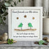 Good Friends Are Like Stars Birds Sea Glass Framed Art - White - 8" X 8" - image 10