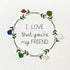 I Love That You're My Friend Wreath Sea Glass Framed Art - image 2
