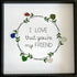 I Love That You're My Friend Wreath Sea Glass Framed Art - image 3