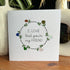 I Love That You're My Friend Wreath Sea Glass Framed Art - Seaglass Card - 8" X 8" - image 1