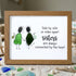 Sisters Connected by Heart Sea Glass Framed Art - Walnut Brown - 6" X 8" - image 12