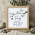 Sweet Flock Of Birds Family Sea Glass Framed Art - Oak - 8" X 8" - image 10