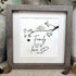 Sweet Flock Of Birds Family Sea Glass Framed Art - image 9