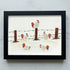 Rustic Farmhouse Roosters Sea Glass Framed Art - Black - 6" X 8" - image 13