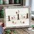 Rustic Farmhouse Roosters Sea Glass Framed Art - Retro White - 6" X 8" - image 15