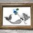 Ocean Whisper Mermaid Sea Glass Framed Art - image 6