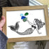 Ocean Whisper Mermaid Sea Glass Framed Art - image 0