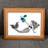 Ocean Whisper Mermaid Sea Glass Framed Art - image 5