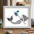 Ocean Whisper Mermaid Sea Glass Framed Art - White - 6" X 8" - image 10
