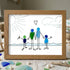 Coastal Celebration Of Family Love Sea Glass Framed Art - Walnut Brown - 6" X 8" - image 8