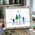 Coastal Celebration Of Family Love Sea Glass Framed Art - Retro White - 6" X 8" - image 11