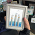 Calming Coastal Seagulls Sea Glass Framed Art - image 4