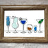 Cocktail Hour Coastal Charm Sea Glass Framed Art - image 5