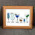 Cocktail Hour Coastal Charm Sea Glass Framed Art - image 4
