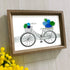 Seaside Adventure Coastal Bicycle Sea Glass Framed Art - image 0