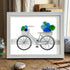 Seaside Adventure Coastal Bicycle Sea Glass Framed Art - White - 6" X 8" - image 10