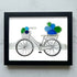 Seaside Adventure Coastal Bicycle Sea Glass Framed Art - Black - 6" X 8" - image 9