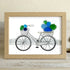 Seaside Adventure Coastal Bicycle Sea Glass Framed Art - Oak - 6" X 8" - image 7