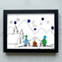 Starry Campfire Tales Sea Glass Framed Art - Black - 6" X 8" - image 9