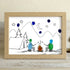 Starry Campfire Tales Sea Glass Framed Art - Oak - 6" X 8" - image 7