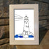 Natural Guiding Lighthouse Sea Glass Framed Art - image 5