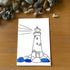 Natural Guiding Lighthouse Sea Glass Framed Art - Seaglass Card - 8" X 6" - image 1