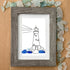 Natural Guiding Lighthouse Sea Glass Framed Art - image 3