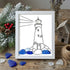 Natural Guiding Lighthouse Sea Glass Framed Art - White - 8" X 6" - image 9