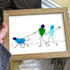Coastal Stroll With Puppy Sea Glass Framed Art - image 6