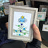 Festive Cheer Christmas Crab Sea Glass Framed Art - image 0