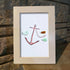 Steady Anchor & Joyful Fish Sea Glass Framed Art - image 4