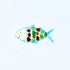 Cheerful Watercolor Fish Outline Sea Glass Framed Art - image 2