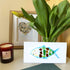 Cheerful Watercolor Fish Outline Sea Glass Framed Art - Seaglass Card - 6" X 8" - image 1
