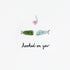 Hooked On You Love Fish Sea Glass Framed Art - image 2