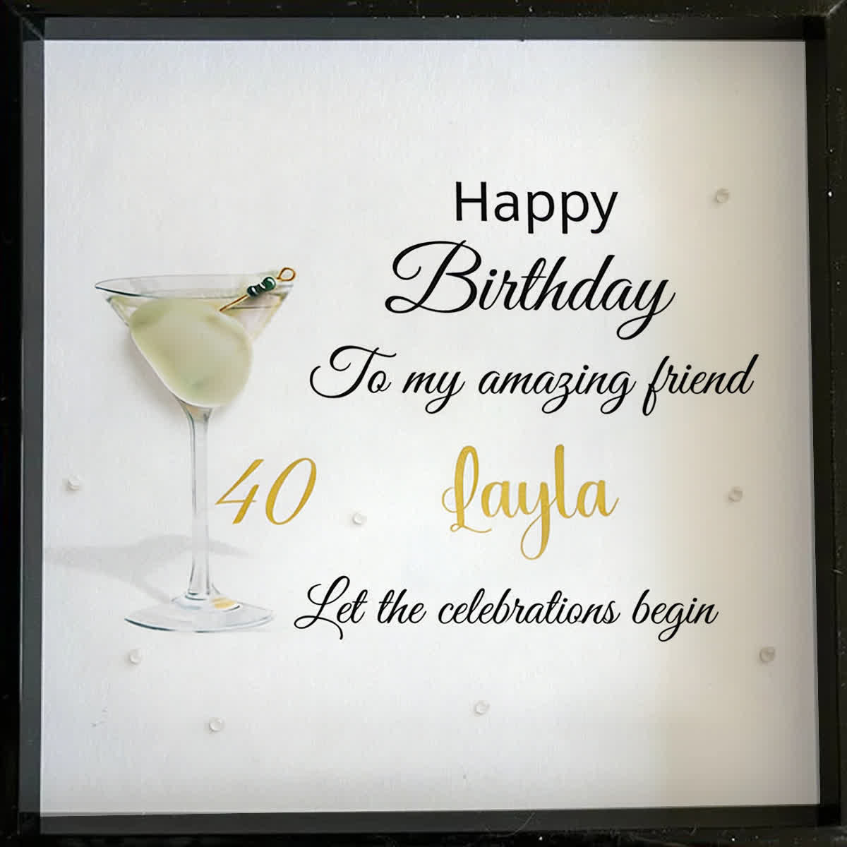 Custom Birthday Celebration Sea Glass Framed Art - image 7
