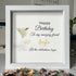 Custom Birthday Celebration Sea Glass Framed Art - image 0