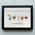 Happy Hour Colourful Sea Glass Framed Art Gift For Cocktail Lover - Black - 6" X 8" - image 9