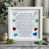 Meaningful Poem Age Like Sea Glass Framed Art - White - 8" X 8" - image 9
