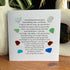Meaningful Poem Age Like Sea Glass Framed Art - Seaglass Card - 8" X 8" - image 1