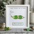 "Two Peas in a Pod" Custom Name Sea Glass Framed Art - White - 8" X 8" - image 9