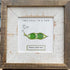 "Two Peas in a Pod" Custom Name Sea Glass Framed Art - image 3