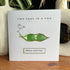 "Two Peas in a Pod" Custom Name Sea Glass Framed Art - Seaglass Card - 8" X 8" - image 1