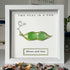 "Two Peas in a Pod" Custom Name Sea Glass Framed Art - image 6